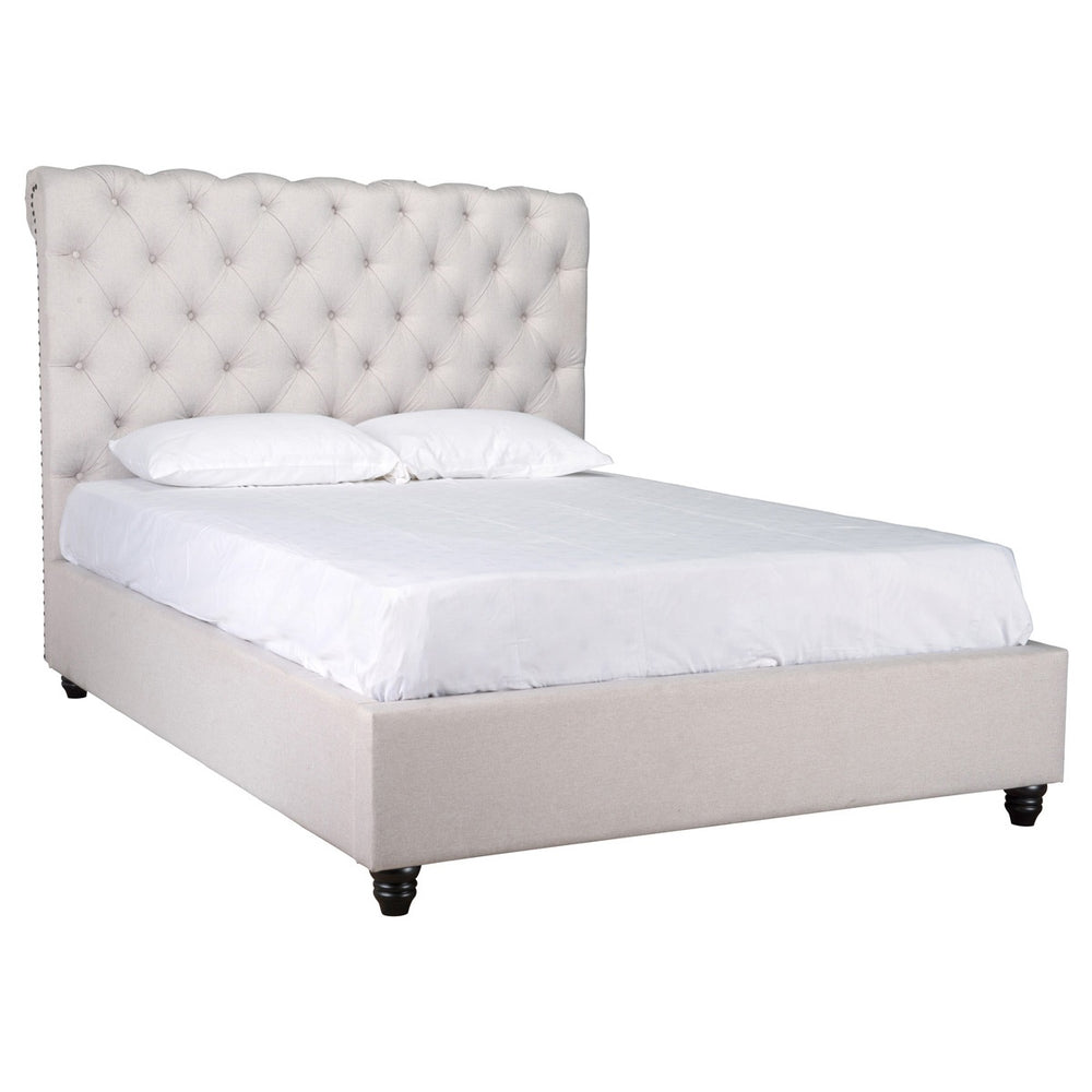 Doheney Upholstered Cal King Bed - Oatmeal