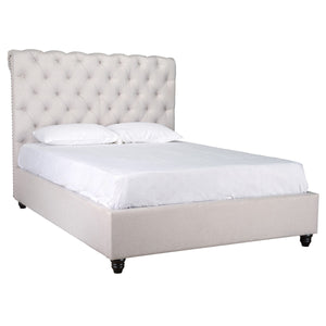 Doheney Upholstered Cal King Bed - Oatmeal