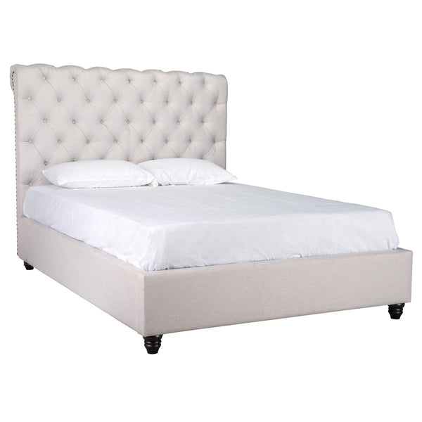 Doheney Upholstered Cal King Bed - Oatmeal