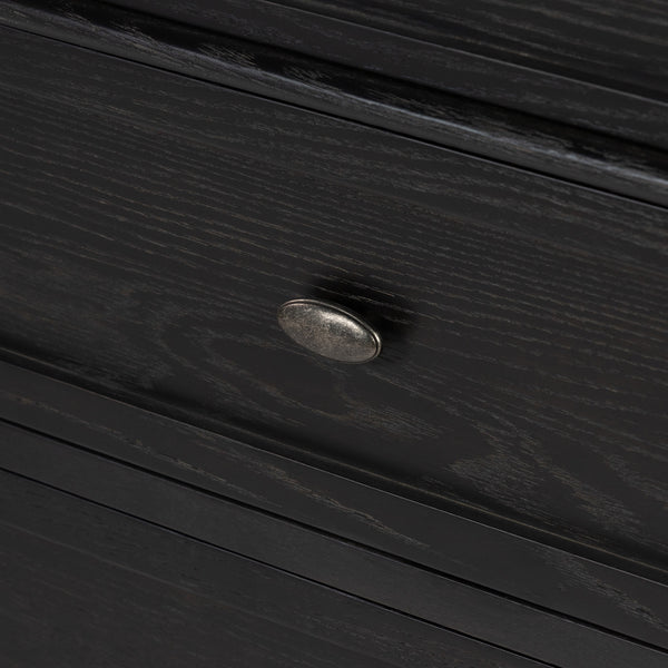 Toulouse 6 Drawer Dresser In Dstrssd Black