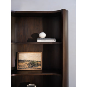 Moe's Nera Bookcase Brown with Mahogany Finish