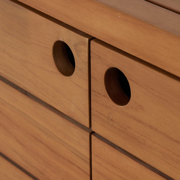 Lula Outdoor Sideboard - Natural Teak-FSC