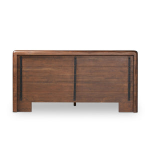 Nigel King Bed - Rustic Brown Acacia