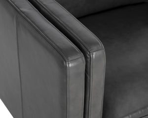 RICHMOND ARMCHAIR - BRENTWOOD CHARCOAL LEATHER