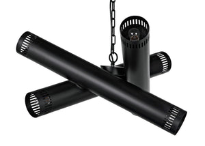 Javelin Chandelier, Black Steel