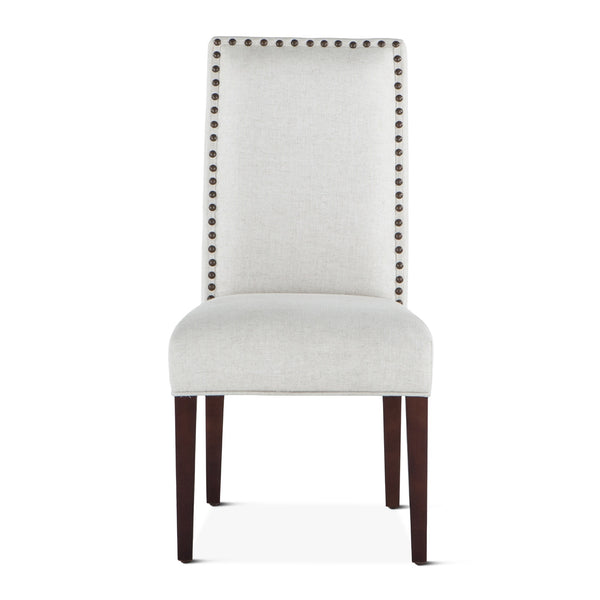 Jones Off-White Linen Dining Chair