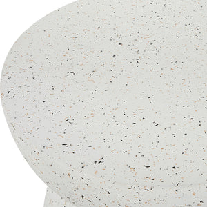 Inhale Cast White Accent Table
