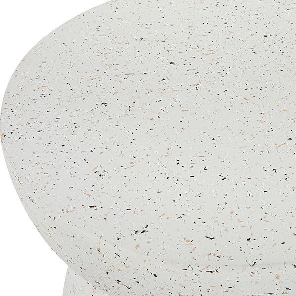Inhale Cast White Accent Table