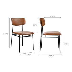 Sailor Dining Chair Brown Set of Two