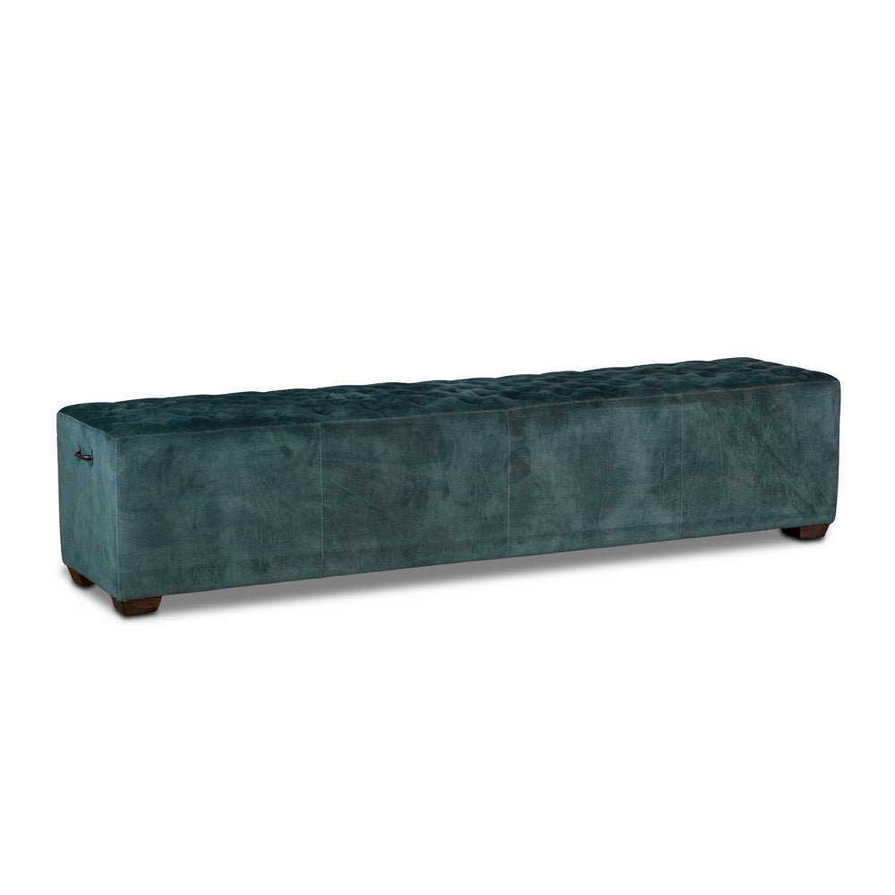 D'Orsay 78" Upholstered Leather Bench