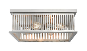 Camellia 4 Light Flush Mount in Brushed Nickel Finish