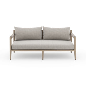 Sherwood Outdoor Sofa In 63" In Brown/Stone Gr