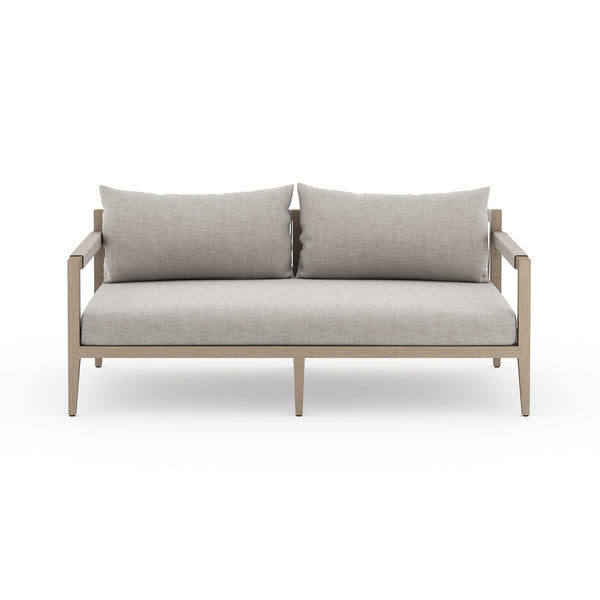Sherwood Outdoor Sofa In 63" In Brown/Stone Gr