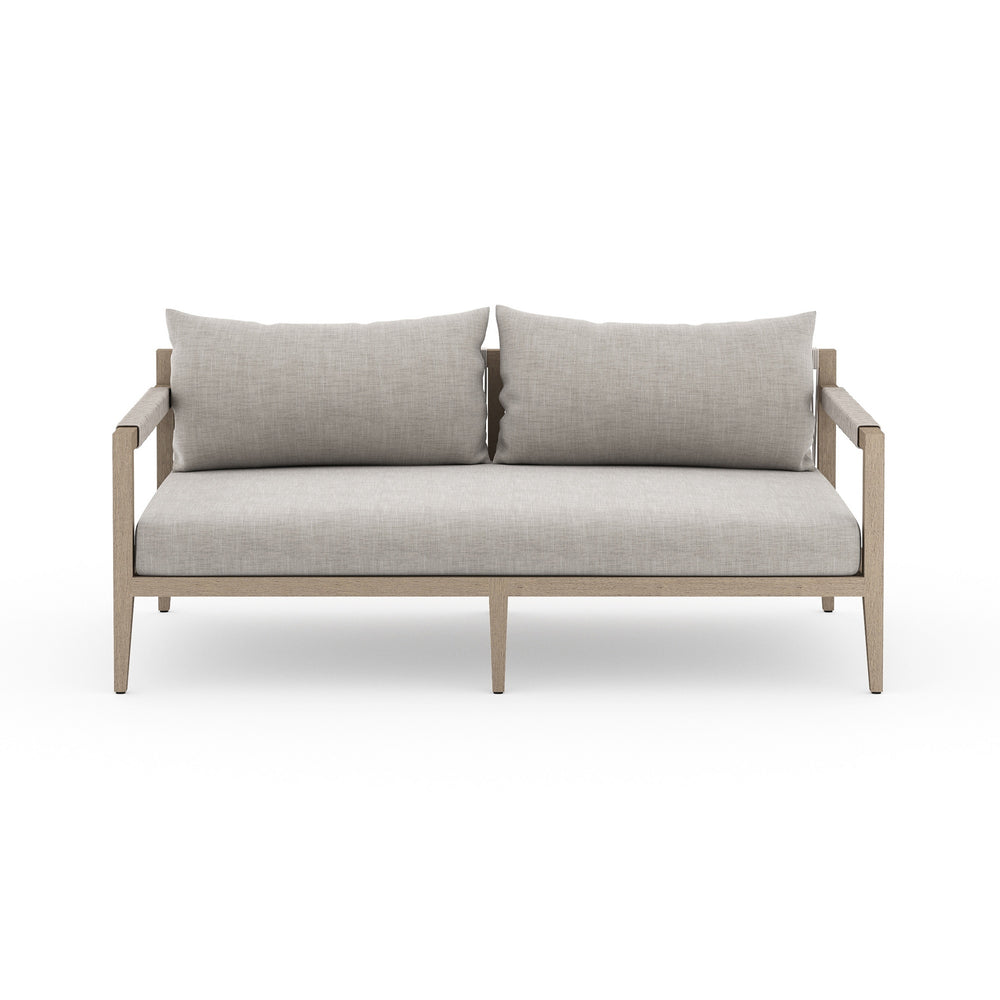 Sherwood Outdoor Sofa In 63" In Brown/Stone Gr