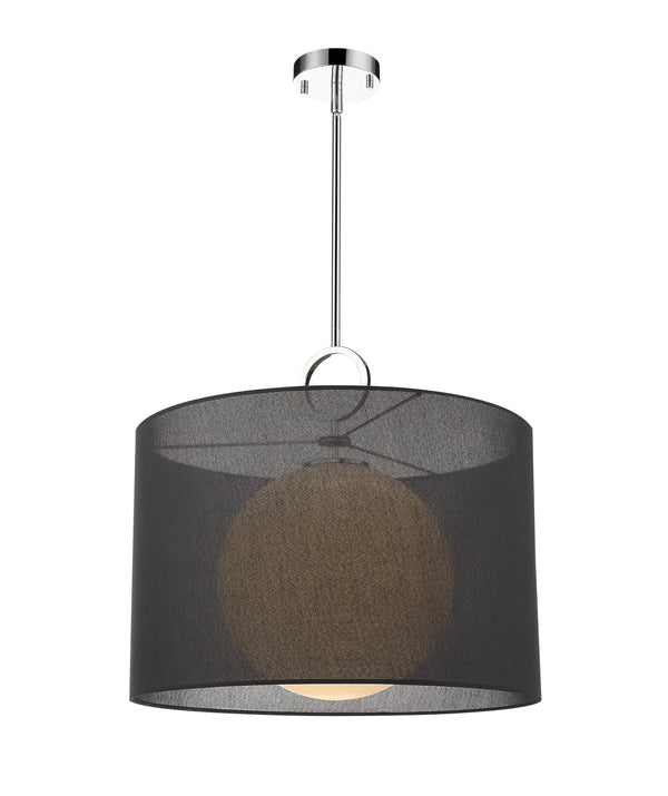 Arosia 1 Light Pendant in Chrome Finish