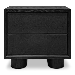 Moe's Marcelle Nightstand in Black Oak