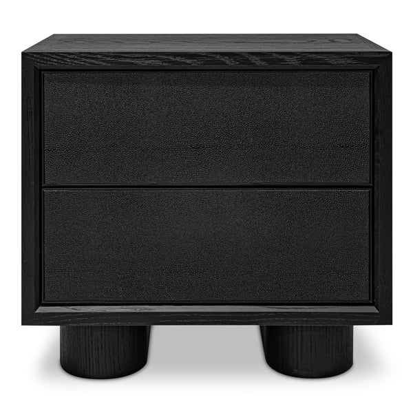 Moe's Marcelle Nightstand in Black Oak