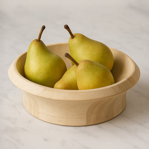 Olen Bowl in White Wash Mango Wood