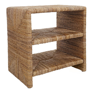 Kanza Abaca Nightstand/Side Table, Natural
