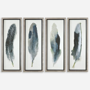 Feathered Beauty Prints, S/4