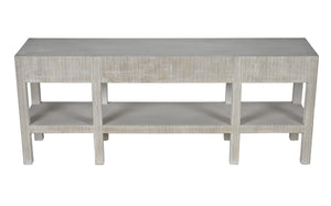 Conrad Mahogany and Veneer Console in White Wash Finish