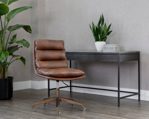 STINSON OFFICE CHAIR - BRAVO COGNAC