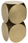 Lola Side Table, Metal with Brass Finish