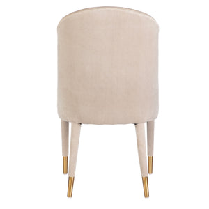 Brie Armless Chair, Champagne Set Of 2