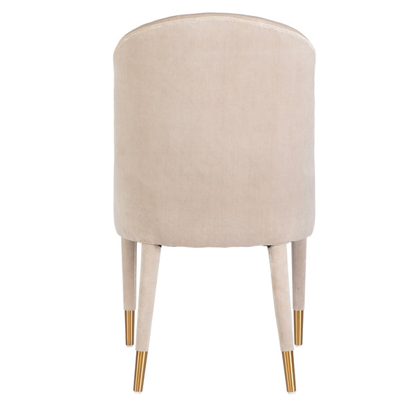 Brie Armless Chair, Champagne Set Of 2