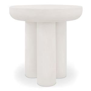 Rocca Side Table in Cream Concrete