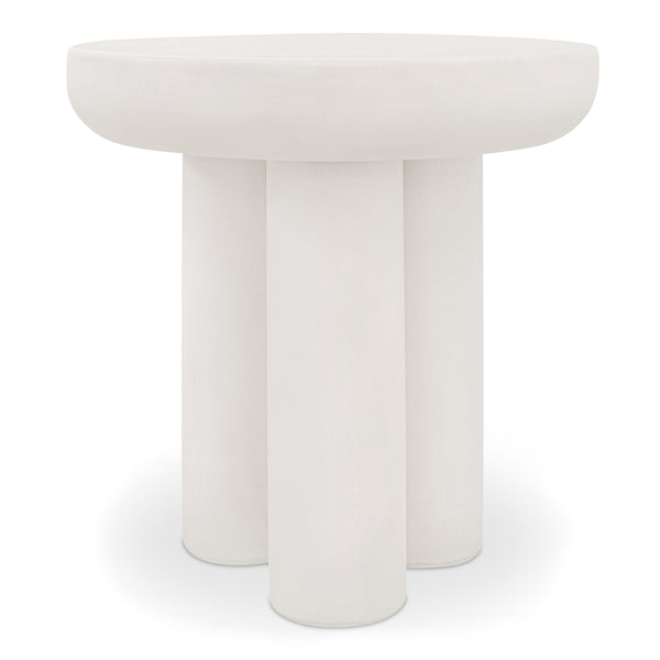 Rocca Side Table in Cream Concrete