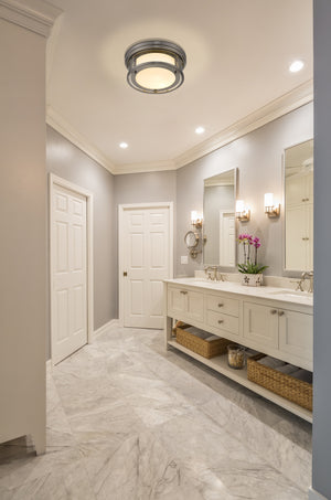 Willow 2 Light Flush Mount in Brushed Nickel Finish