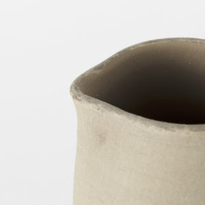 Garand Large 18.8H Two-Toned Black/Natural Ceramic Jug