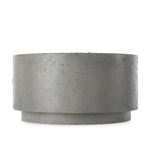 Damian Outdoor Fire Table In Pewter Concrete