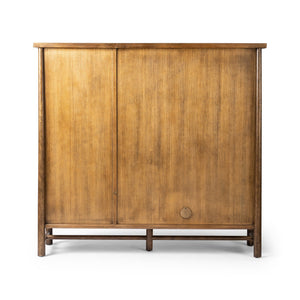 Renaud 3-Door Cabinet - Dark Toasted Oak Veneer