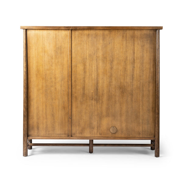 Renaud 3-Door Cabinet - Dark Toasted Oak Veneer
