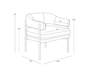 LOLA LOUNGE CHAIR - MEG RUST