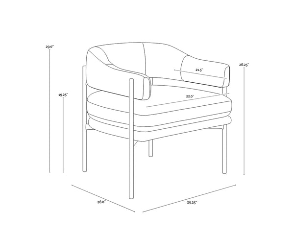 LOLA LOUNGE CHAIR - MEG RUST