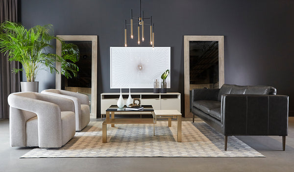 RICHMOND SOFA - BRENTWOOD CHARCOAL LEATHER