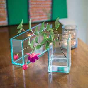 Glass Camille Vase 3"Sqr