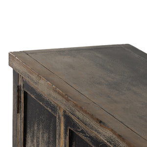Hitchens Media Console In Worn Black