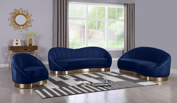 Jesse Sofa In Navy Velvet