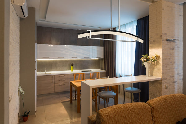 Arc 1 Light Chandelier in Chrome Finish