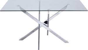 Sophia Dining Table In Chrome