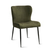 Jennifer 25" Green Suede Dining Chair