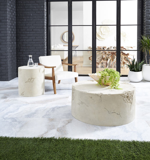 Formation Side Table, Roman Stone