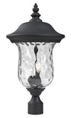 Armstrong Outdoor Post Light in Black Finish