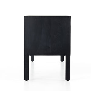 Isador Media Console In Black Wash Poplar