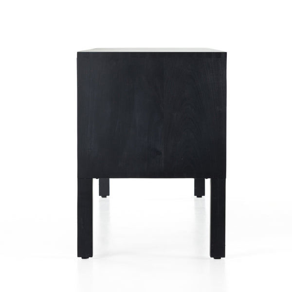 Isador Media Console In Black Wash Poplar