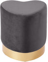 Kristopher Ottoman/Stool In Grey Velvet